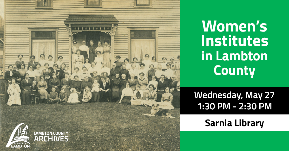 2026.05.27 Women's Institute Talks Sarnia Library.png